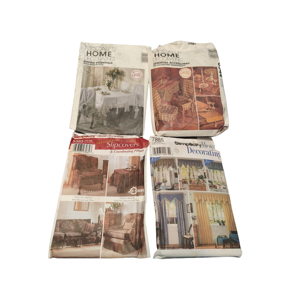 4 Different Vinatge Sewing Patterns for Various Household Locations